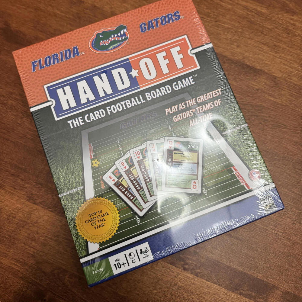 NEW! Florida Gators Hand Off, The Card Football Board Game